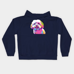 Maltese Pop Art - Dog Lover Gifts Kids Hoodie